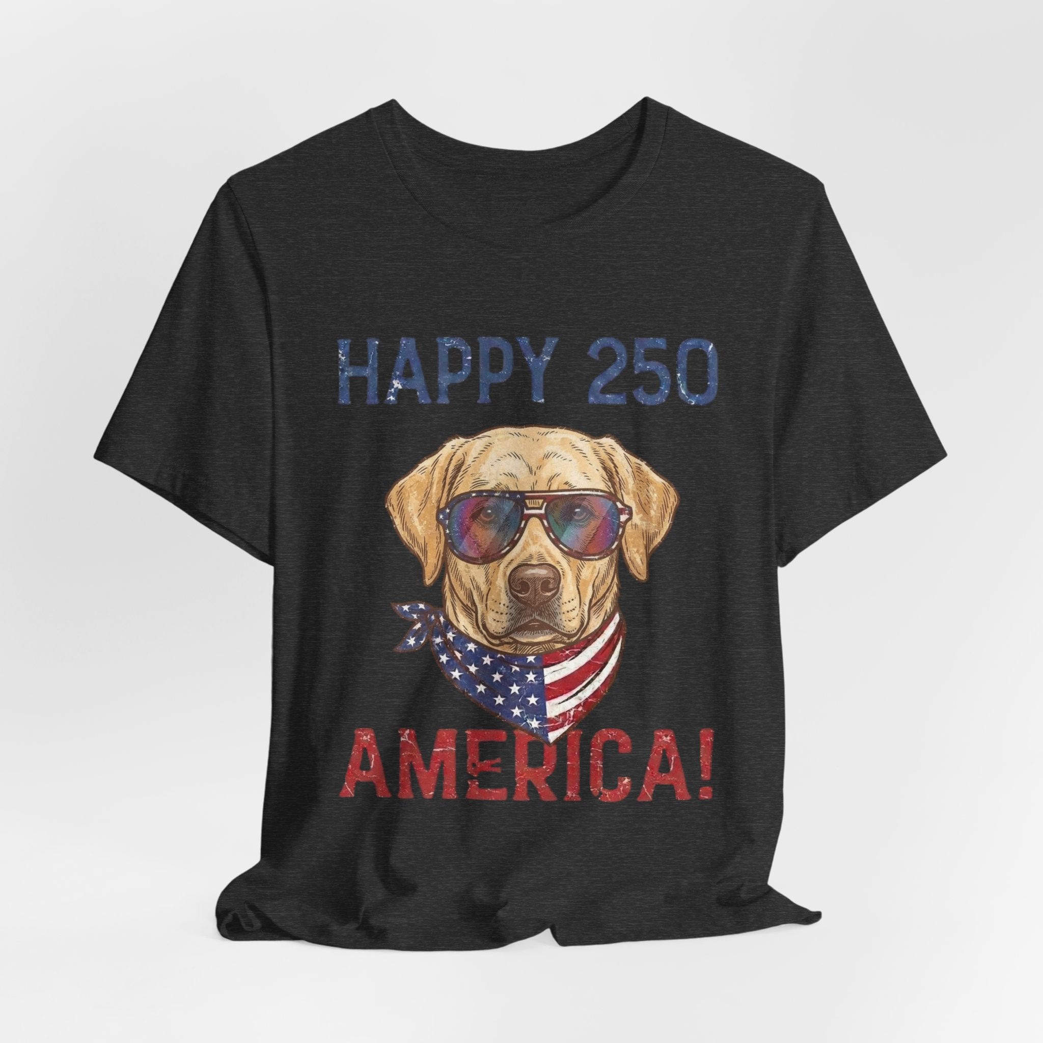 Patriotic Lab Dog Tee — 