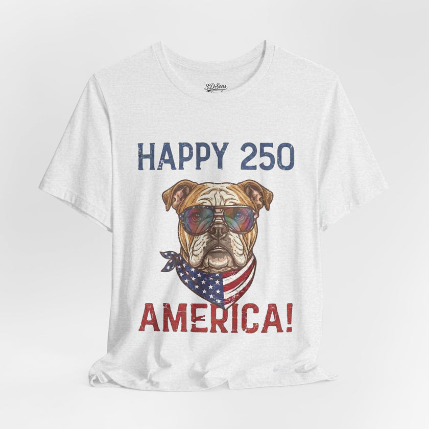 Patriotic Bulldog Tee - 