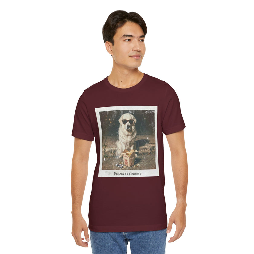 Pyreneese Chin Photo Tee — Vintage Pup Graphic T-Shirt
