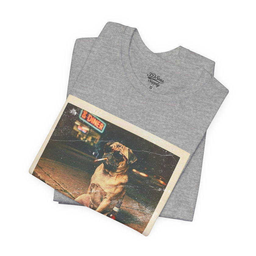 Vintage Pug Photo Tee — 
