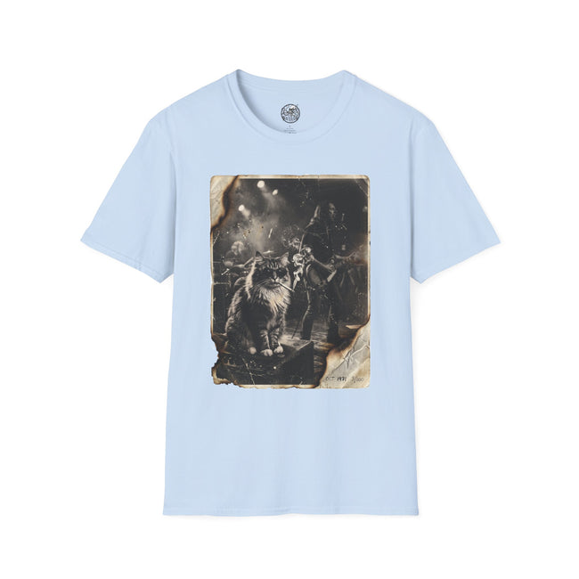 Vintage Rockstar Cat T-Shirt | Retro Rock Art Graphic Tee – 3D Sons Supply Co
