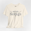 Stay Savage Longhorn Tee - Vintage Texas Skull T-Shirt