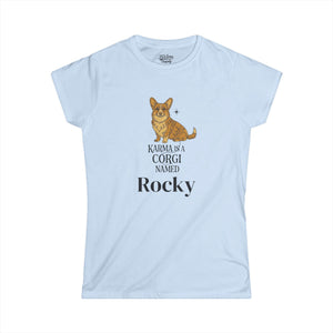 Karma Is A Corgi Named Personalized Tee — Personalized Corgi Illustration Shirt