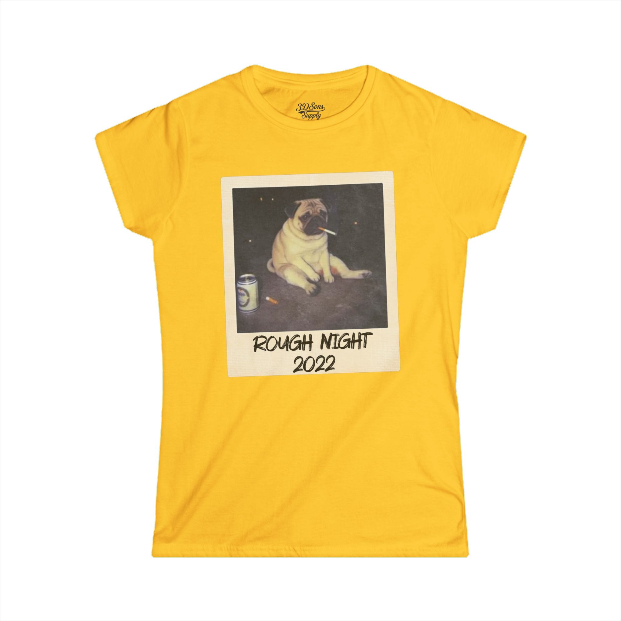 Personalized Polaroid Photo Tee – Custom Women's Softstyle T-Shirt