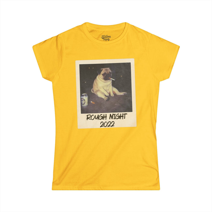 Personalized Polaroid Photo Tee – Custom Women's Softstyle T-Shirt