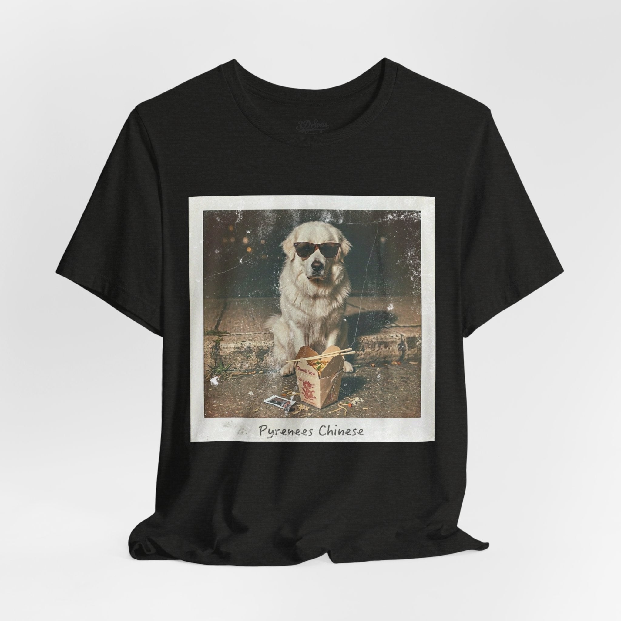 Pyreneese Chin Photo Tee — Vintage Pup Graphic T-Shirt
