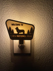 Dog Breed National Park Sign Night Light | Custom LED Decor