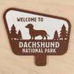 Dog Breed National Park Sign Night Light | Custom LED Decor