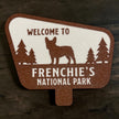 Dog Breed National Park Sign Night Light | Custom LED Decor