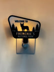 Dog Breed National Park Sign Night Light | Custom LED Decor
