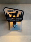 Dog Breed National Park Sign Night Light | Custom LED Decor